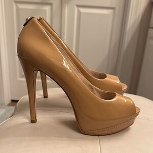 Michael Kors Women's Peep Toe Heels - Tan
